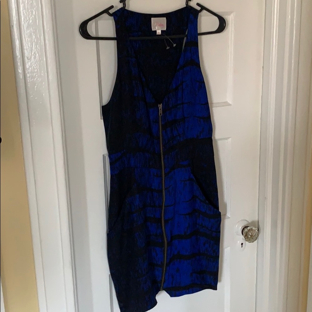 Parker brand, racerback, zipper front dress.